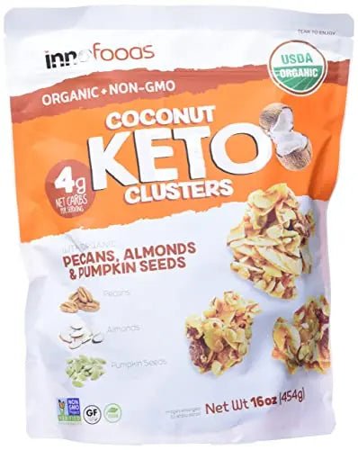 Inno Foods Organic Coconut Keto Cluster (Net Wt 16 Ounce), (Pack of 2) - TrustMedUSA