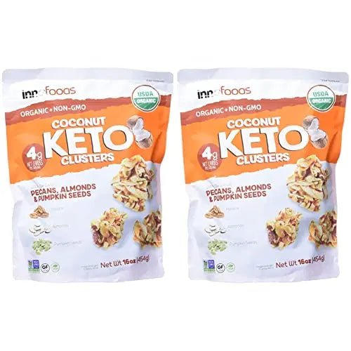 Inno Foods Organic Coconut Keto Cluster (Net Wt 16 Ounce), (Pack of 2) - TrustMedUSA