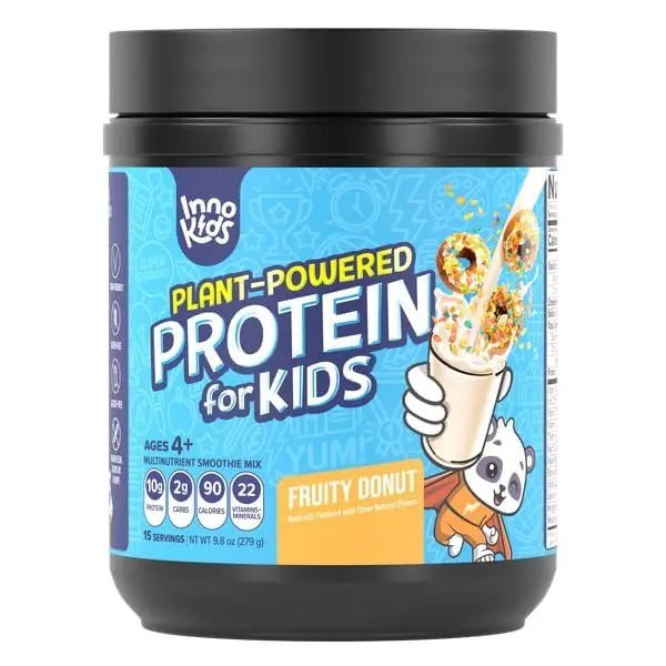 InnoSupps Fruity Donut Plant-Powered Protein for Kids: Essential Nutrients, Delicious - TrustMedUSA