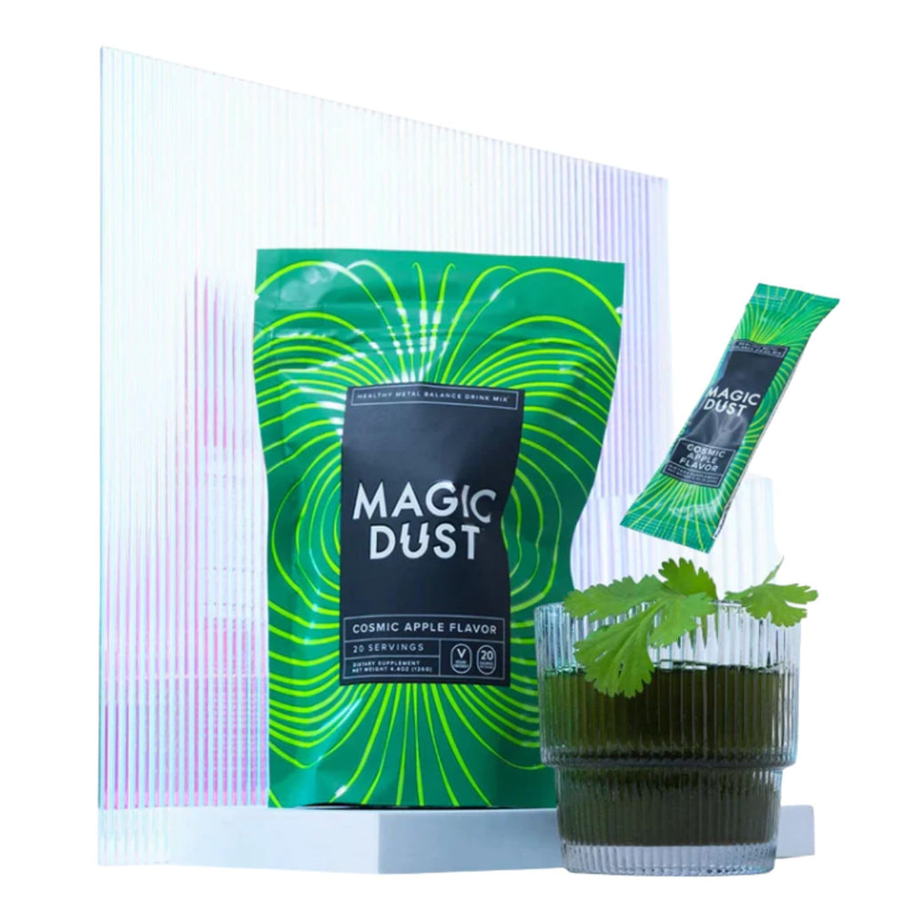 InnoSupps Magic Dust Super Greens Powder Drink Mix Packets with Chlorella Powder - Gut Health, Immune Support, & Energy Support - Vitamins & Mineral Supplement for Health, Cosmic Apple (20 Servings) - TrustMedUSA