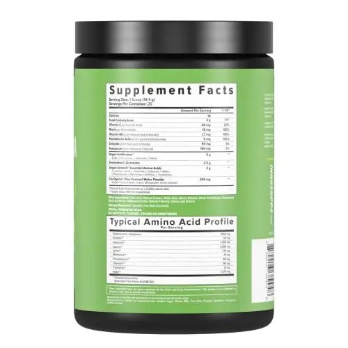InnoSupps Natural Vegan BCAAs + EAA (Candy Apple) Enhanced Workouts, Muscle - TrustMedUSA