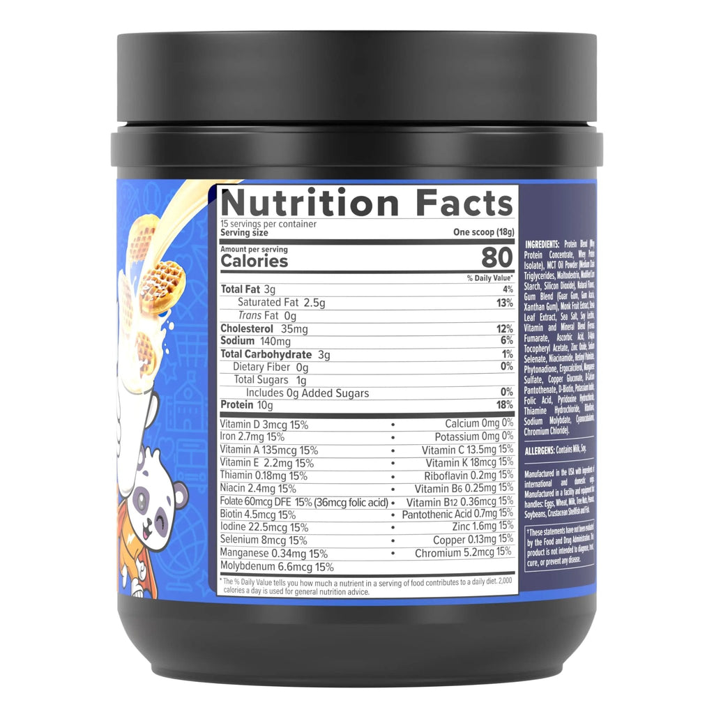 InnoSupps Power Up Protein for Kids Wow Waffle Flavor: Delicious Whey Nutrition - TrustMedUSA