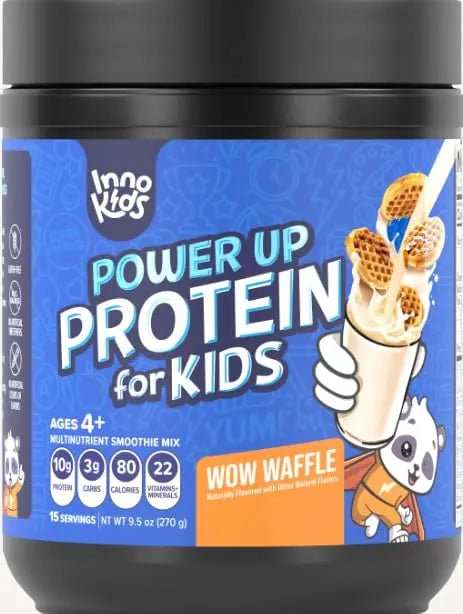 InnoSupps Power Up Protein for Kids Wow Waffle Flavor: Delicious Whey Nutrition - TrustMedUSA