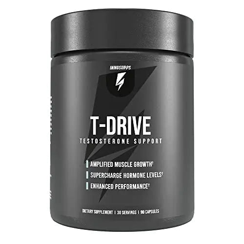InnoSupps : T-Drive | Testosterone Booster | Amplify Muscle Growth | KSM-66 Ashwagand - TrustMedUSA