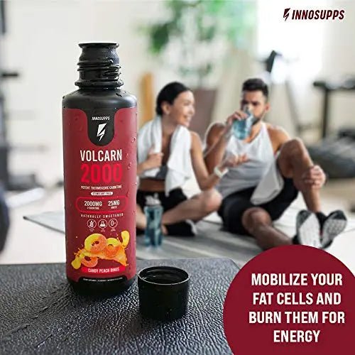 InnoSupps Volcarn 2000 - Advanced Fat Burning Liquid | L-Carnitine, GBEEC, Boost Energy - TrustMedUSA