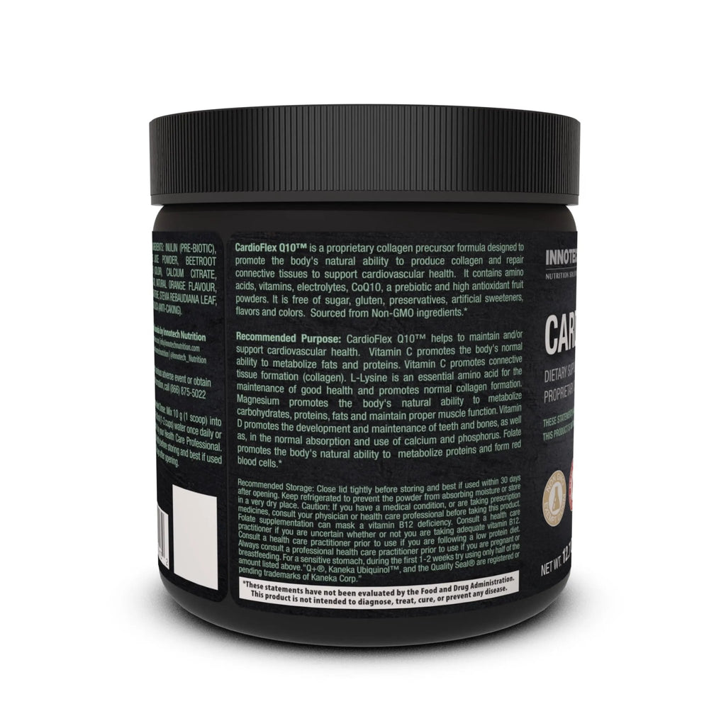 Innotech Nutrition CardioFlex Q10 Heart Health & Energy Support CoQ10 Amino Acids & Electrolytes Orange 360g - TrustMedUSA