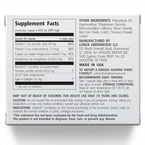Innovation in The Care of Healthy Joints – Liquid Formula in a Double Capsule. 3D Collagen + Micelle Extract of Turmeric Roots 1 Capsule/Day. Laboratory Tested - TrustMedUSA