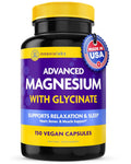 InnovixLabs Advanced Magnesium Capsules - 150 Ct, 210 mg - Chelated Glycinate and Malate - High Absorption, Promotes Relaxation, Bones, Muscle Health, Vegan Malate Sleep Supplement - TrustMedUSA