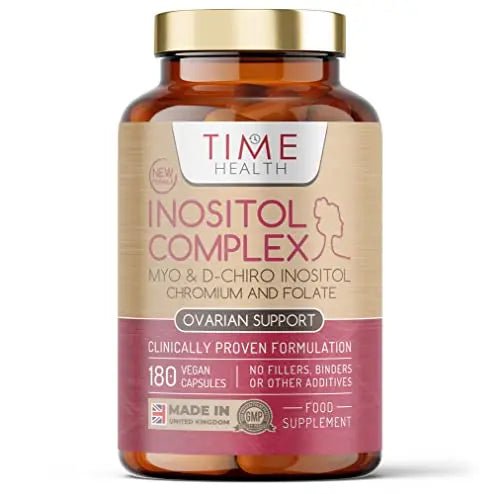 Inositol Complex | PCOS Support | 180 Capsules | Myo & D Chiro-Inositol, Folate & Chromi - TrustMedUSA