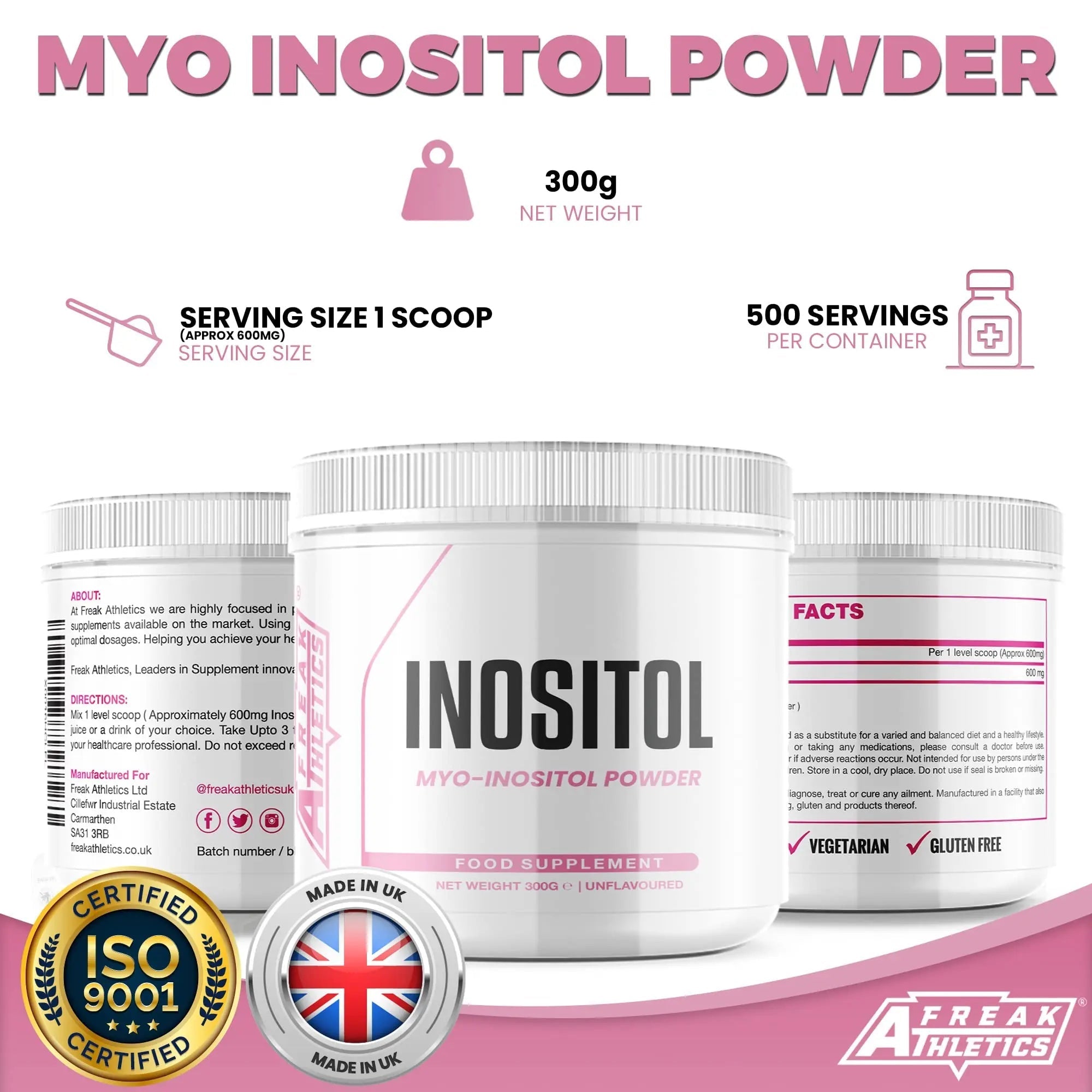 Inositol (Myo-Inositol) Powder 300g | Premium Myo Inositol Powder - Supports Women - TrustMedUSA