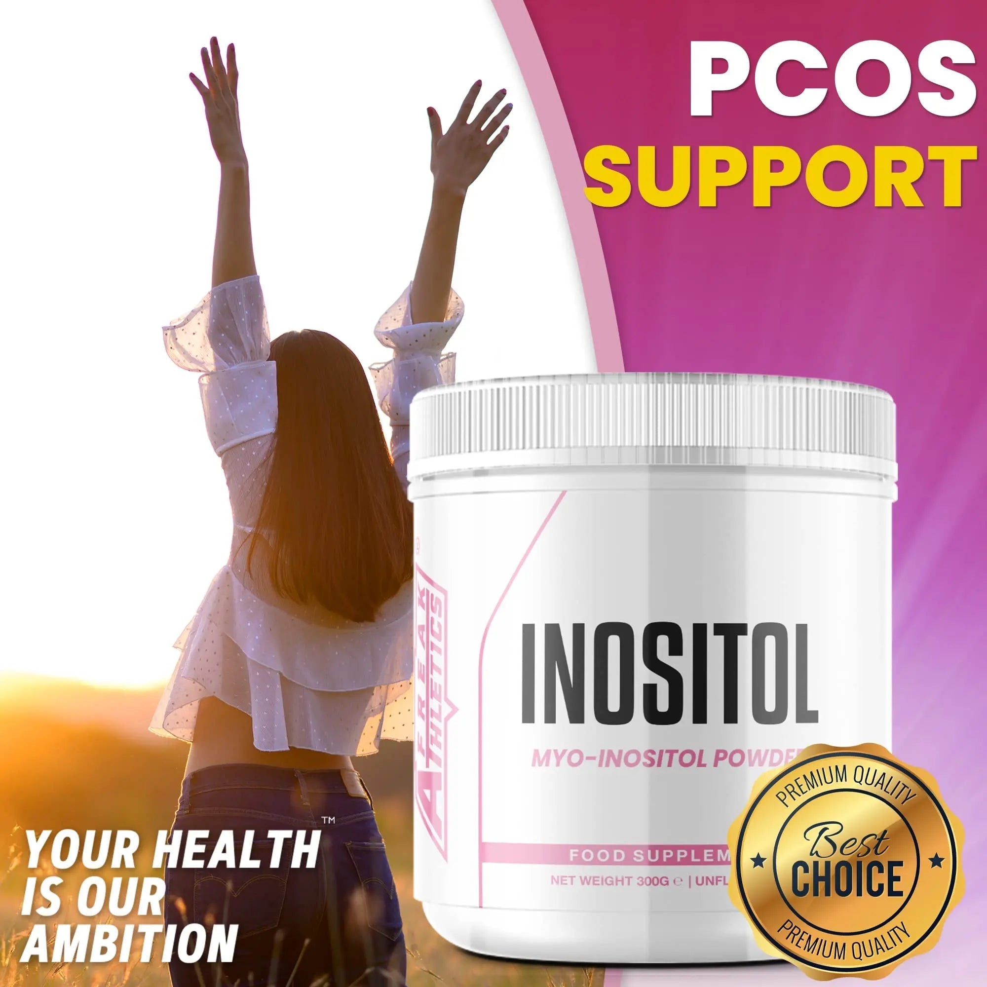 Inositol (Myo-Inositol) Powder 300g | Premium Myo Inositol Powder - Supports Women - TrustMedUSA