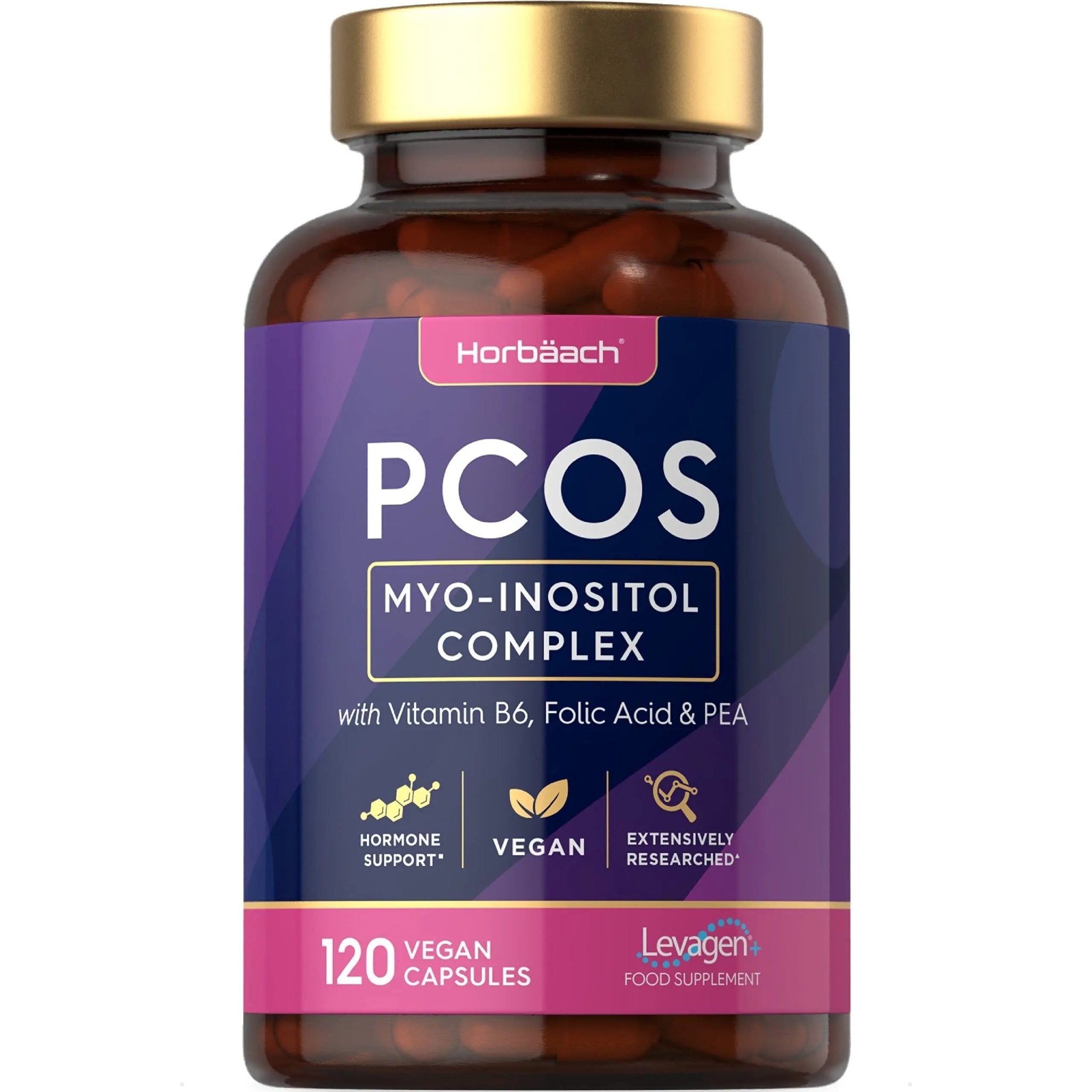 Inositol Supplement for PCOS | 120 Vegan Capsules | Myo-Inositol Complex with Folic Acid - TrustMedUSA