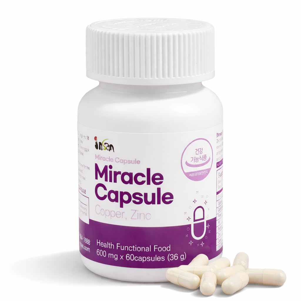 Insan Miracle Capsules with 9X Roasted Bamboo Salt – Daily Multivitamin & Mineral Supplement with Nandamban for Energy, Immune Health & Natural Detox Support – 60 Capsules - TrustMedUSA