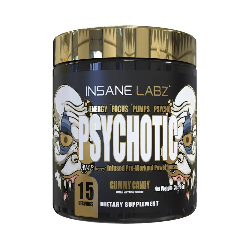 Insane Labz Psychotic Gold, High Stim Pre Workout Powder, Extreme Lasting Energy - TrustMedUSA
