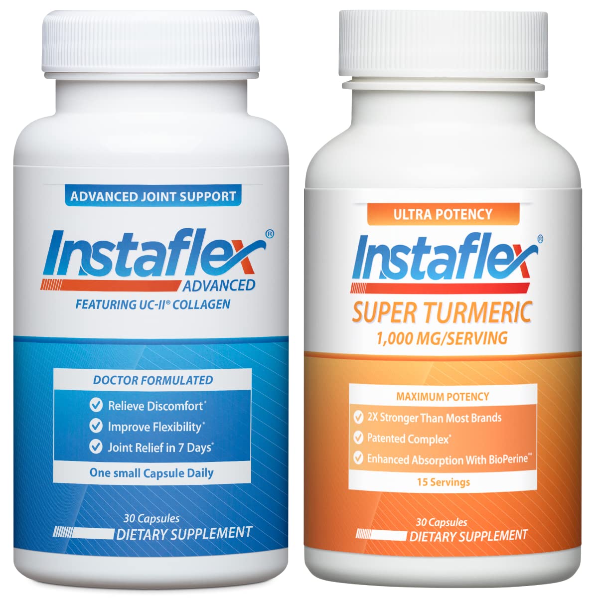 Instaflex Advanced Joint Support and Super Turmeric with Bioperine - TrustMedUSA