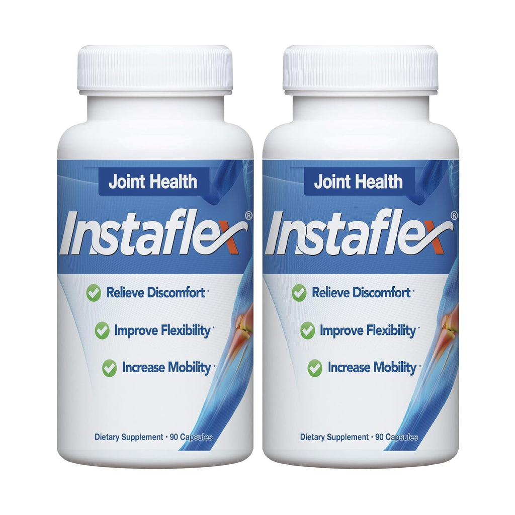 Instaflex Joint Support Supplement for Men and Women - Glucosamine, MSM, White Willow, Turmeric, Ginger, Cayenne, Hyaluronic Acid - 180 Capsules - TrustMedUSA