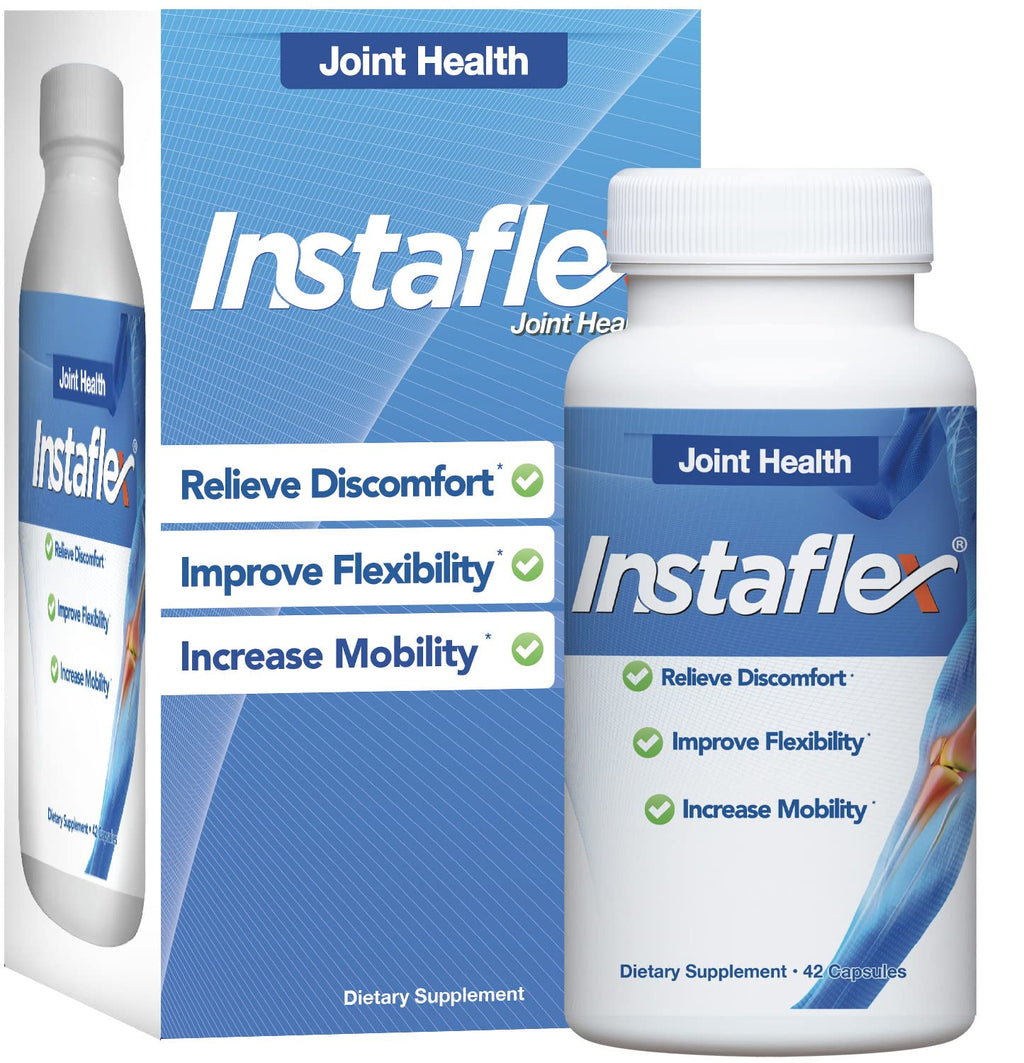 Instaflex Joint Support Supplement for Men and Women - Glucosamine, MSM, White Willow, Turmeric, Ginger, Cayenne, Hyaluronic Acid - 42 Capsules - TrustMedUSA