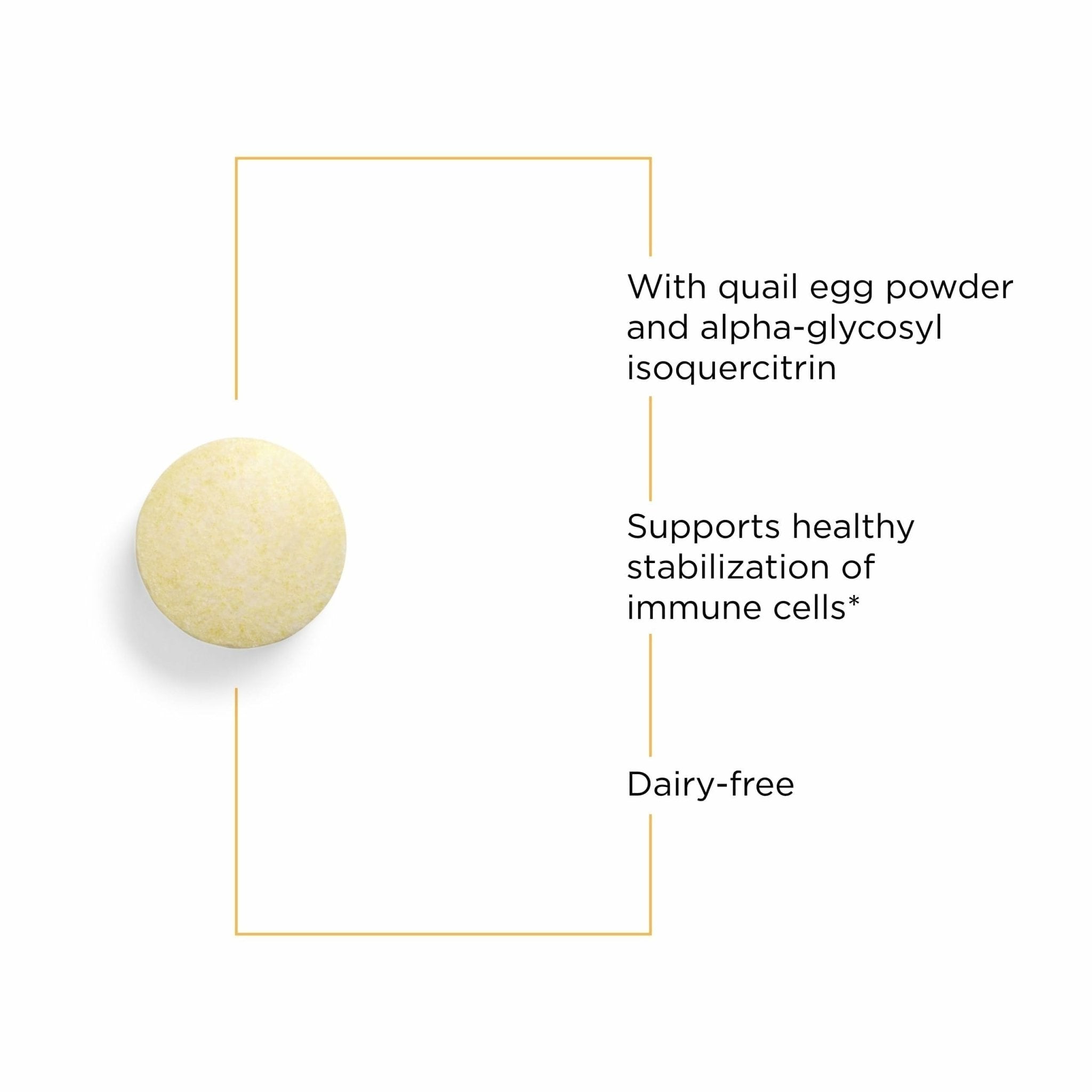Integrative Therapeutics AllQlear - Seasonal Supplement for Immune Support *- Quail Egg Powder Blend - Dairy-Free - Berry Flavored, 60 Chewable Tablets (30 Servings) - TrustMedUSA