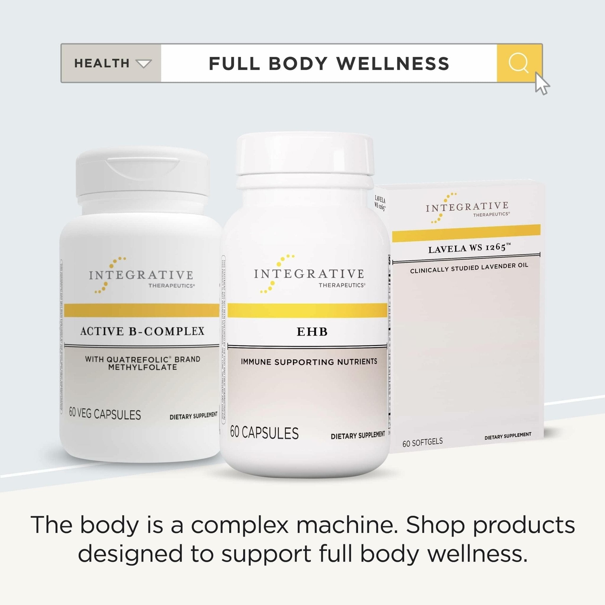 Integrative Therapeutics EHB - Immune Support Supplement with Vitamins A, C & B6* - Mineral Support with Zinc - Dairy-Free & Gluten-Free - 60 Capsules (20 Servings) - TrustMedUSA