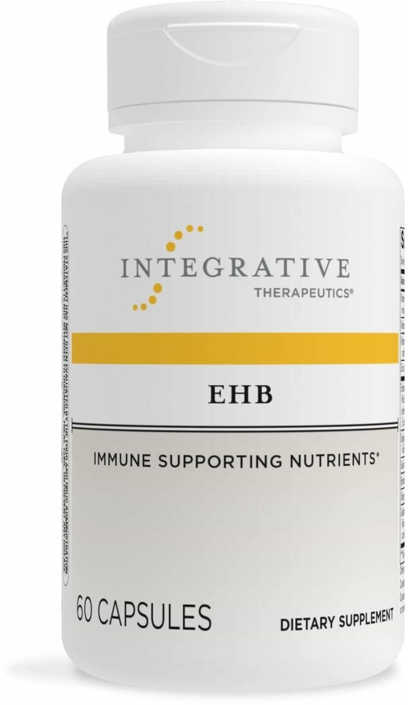 Integrative Therapeutics EHB - Immune Support Supplement with Vitamins A, C & B6* - Mineral Support with Zinc - Dairy-Free & Gluten-Free - 60 Capsules (20 Servings) - TrustMedUSA