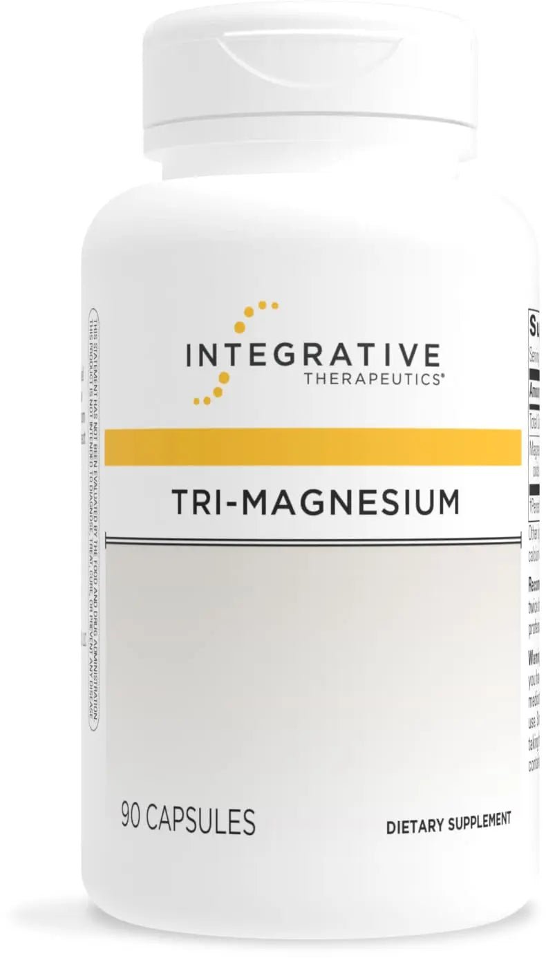 Integrative Therapeutics Tri-Magnesium - Supports Cellular Energy & Energy Metabolism* - Magnesium Supplement for Heart & Nerve Health Support* - Third-Party Tested - 90 Capsules (90 Servings) - TrustMedUSA