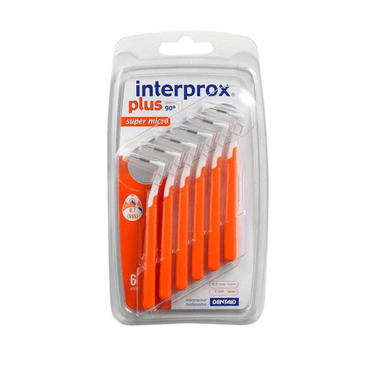 Interprox plus super micro orange interdental brush, 6 pieces - TrustMedUSA