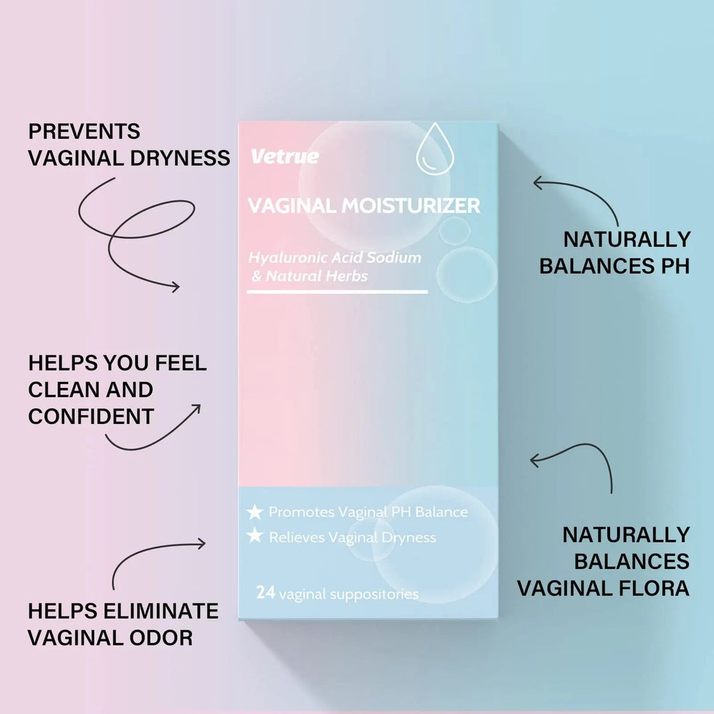 Intimate Moisturizer, Vaginal Suppository for Dryness & Discomfort, Feminine Long Lasting Hydration Support with Hyaluronic Acid and Natural Herbs - PH Balance, Estrogen and Drug Free (24 Inserts) - TrustMedUSA