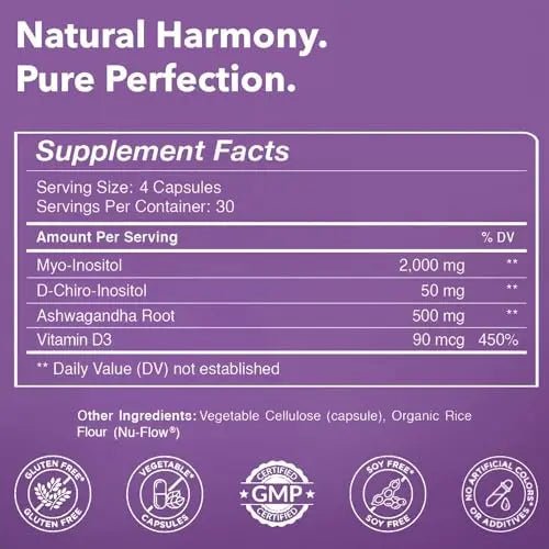 Intimate Rose Myo-Inositol & D-Chiro Inositol Blend - 40:1 Blend - Fertility, Hormonal Balan - TrustMedUSA