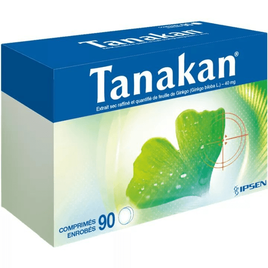 Ipsen: Tanakan Tablets – Ginkgo biloba Extract – Pack of 90 - TrustMedUSA