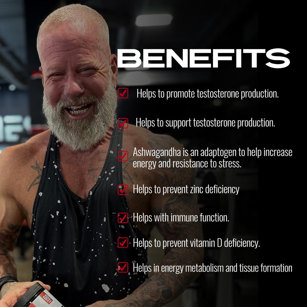 Iron Brothers Men’s Testosterone Support Supplement – Tribulus, Tongkat Ali, Ashwagandha & DIM – Daily Performance & Vitality Formula – with Fenugreek & Zinc – 30 Day Cycle – 90 Capsules - TrustMedUSA