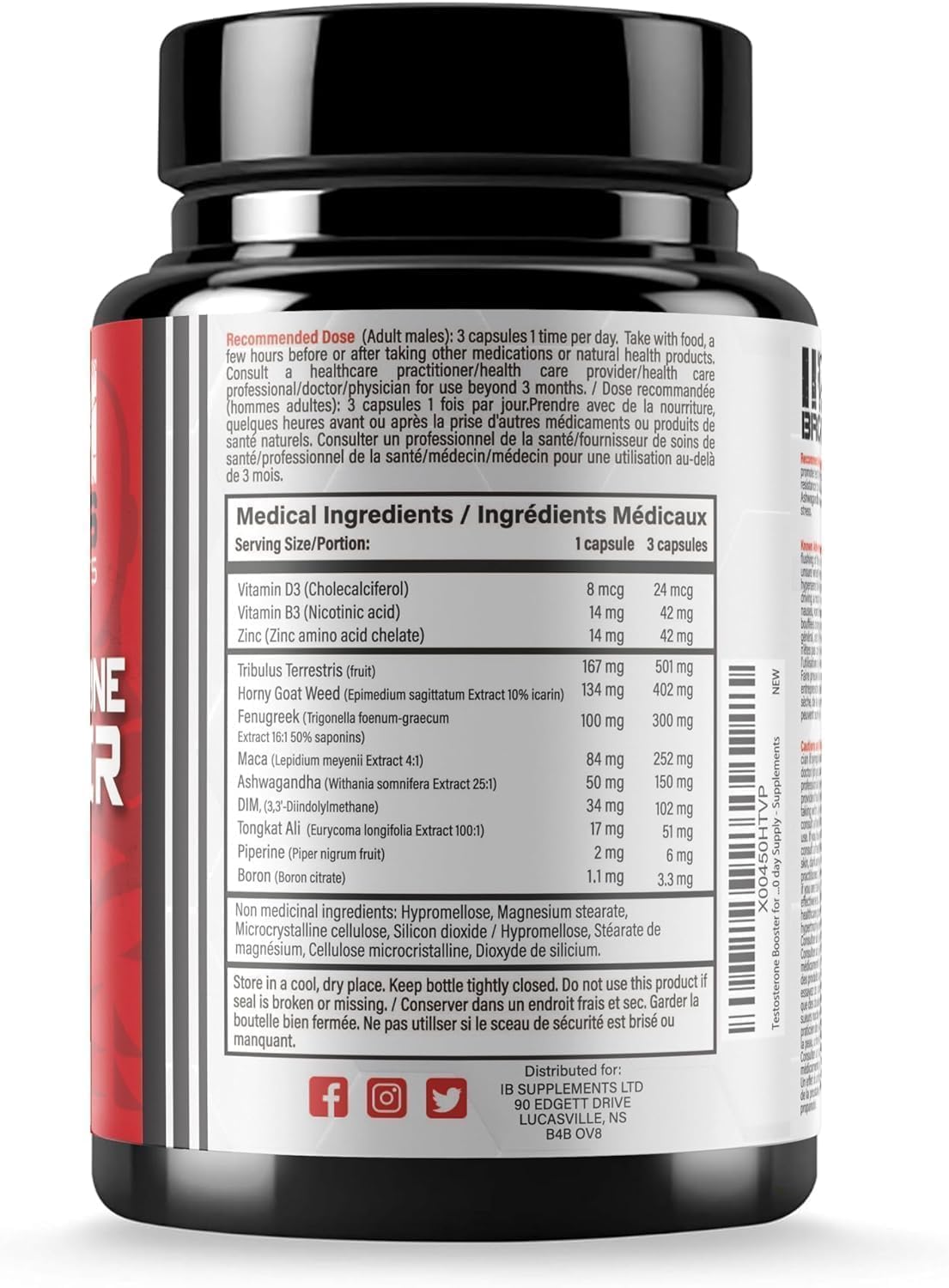 Iron Brothers Men’s Testosterone Support Supplement – Tribulus, Tongkat Ali, Ashwagandha & DIM – Daily Performance & Vitality Formula – with Fenugreek & Zinc – 30 Day Cycle – 90 Capsules - TrustMedUSA