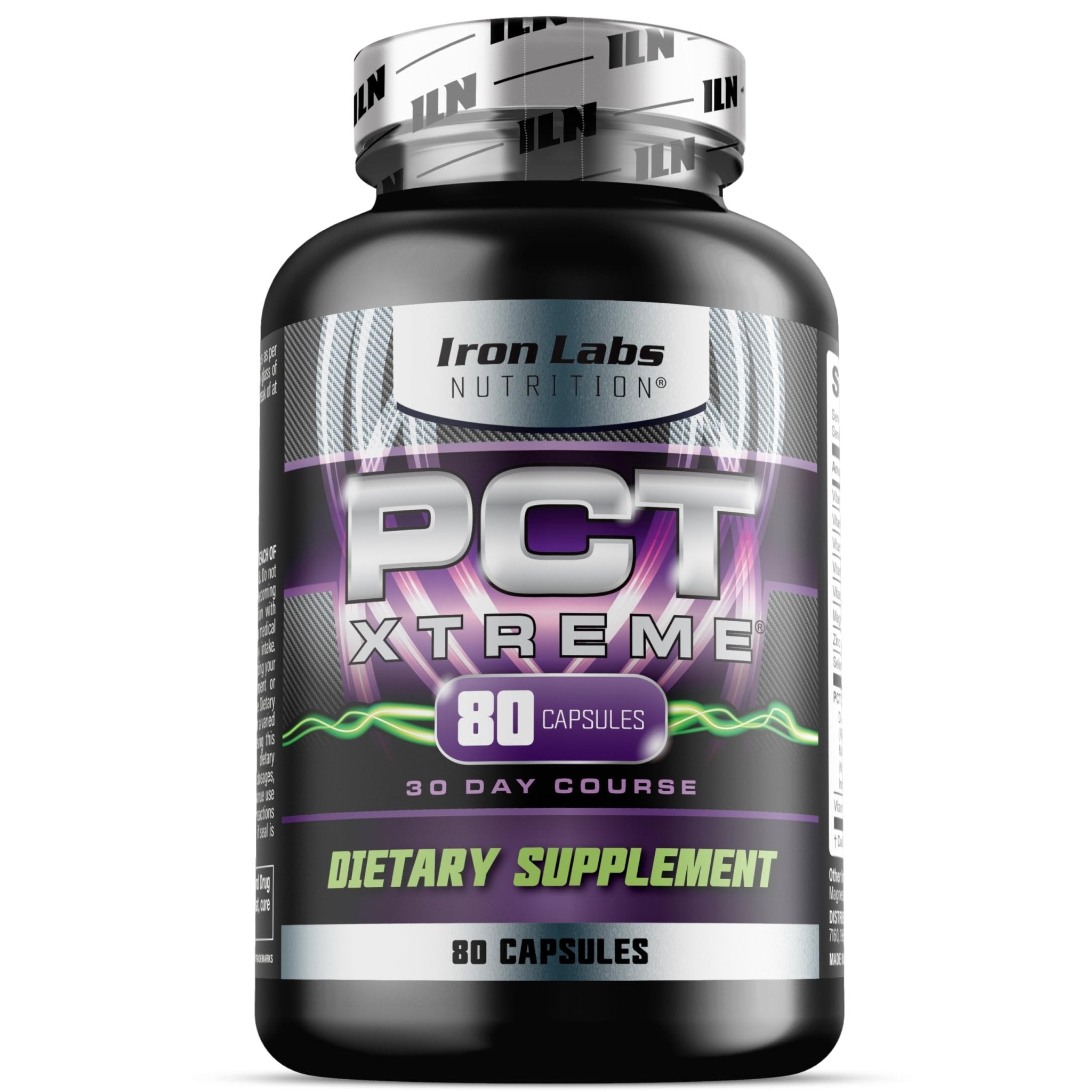 Iron Labs Nutrition PCT Xtreme - PCT Supplement for Men - 30 Day Course - Post Cycle Support Booster (80 Capsules) - TrustMedUSA
