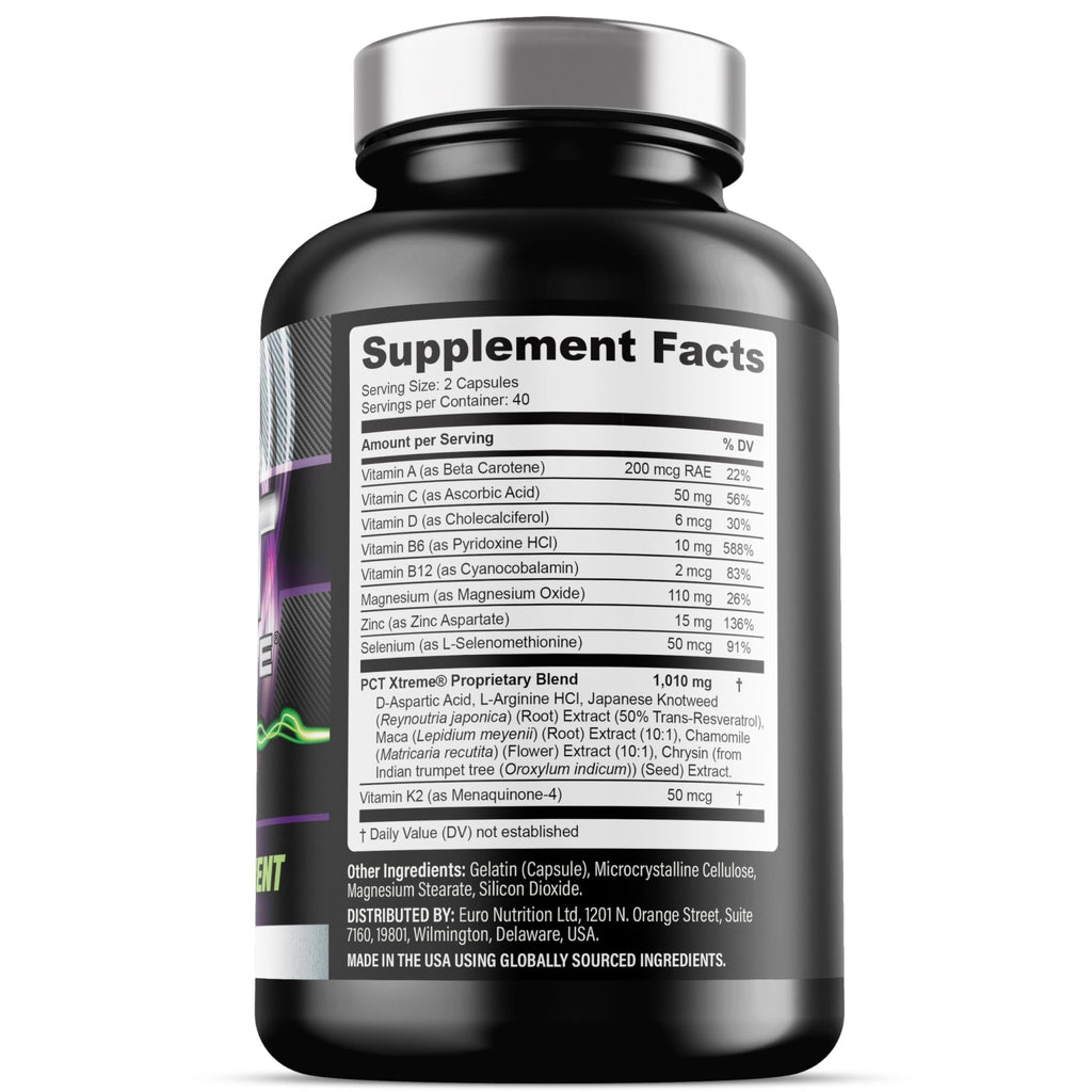 Iron Labs Nutrition PCT Xtreme - PCT Supplement for Men - 30 Day Course - Post Cycle Support Booster (80 Capsules) - TrustMedUSA