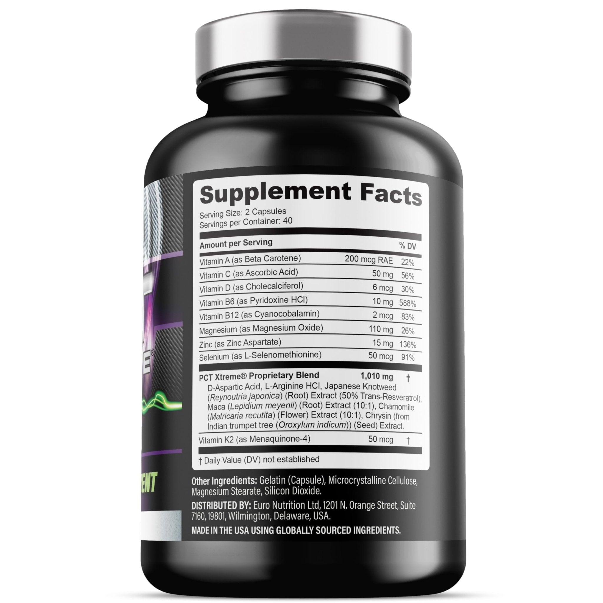 Iron Labs Nutrition PCT Xtreme - PCT Supplement for Men - 30 Day Course - Post Cycle Support Booster (80 Capsules) - TrustMedUSA