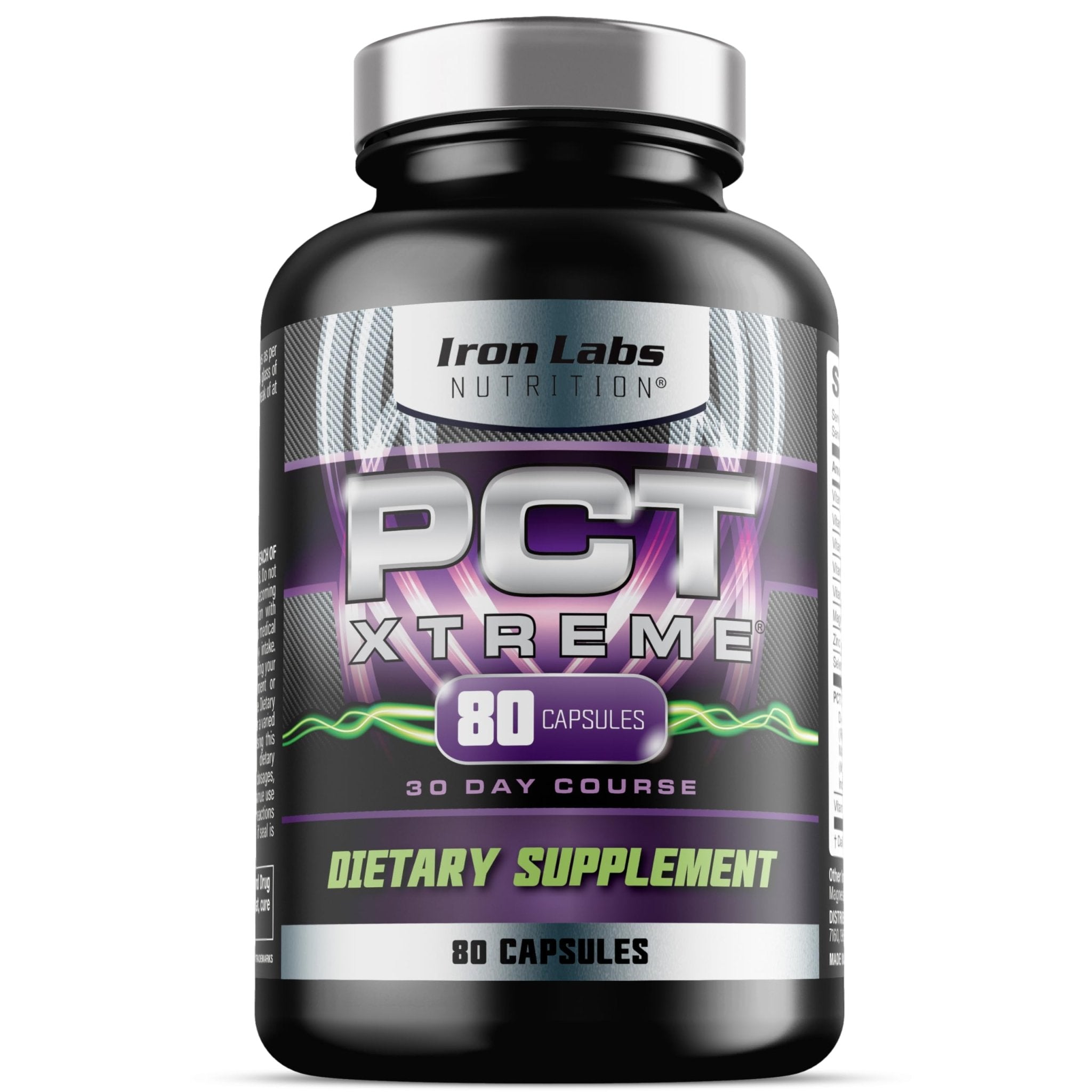 Iron Labs Nutrition PCT Xtreme - PCT Supplement for Men - 30 Day Course - Post Cycle Support Booster (80 Capsules) - TrustMedUSA