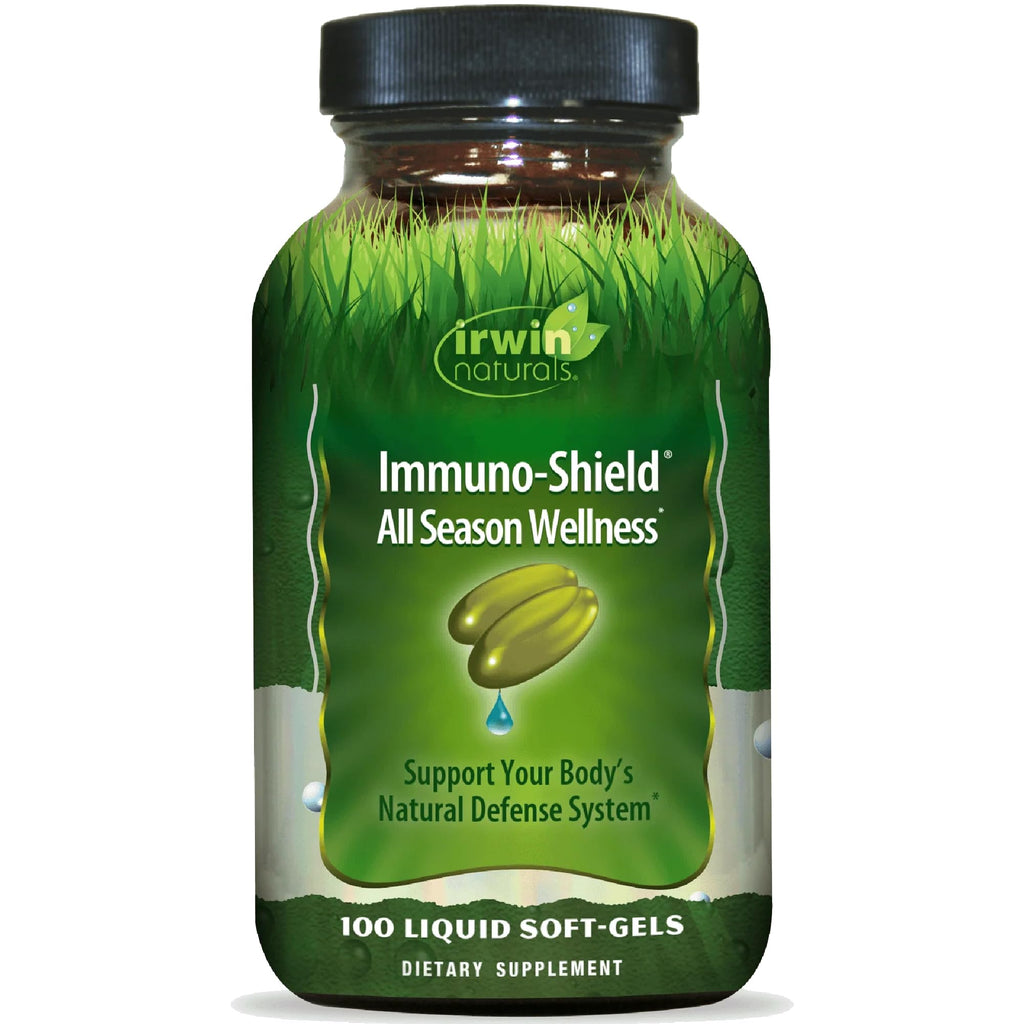 Irwin Naturals Immuno-Shield All Season Wellness for Body's Natural Defense System - 100 Liquid Softgels - TrustMedUSA