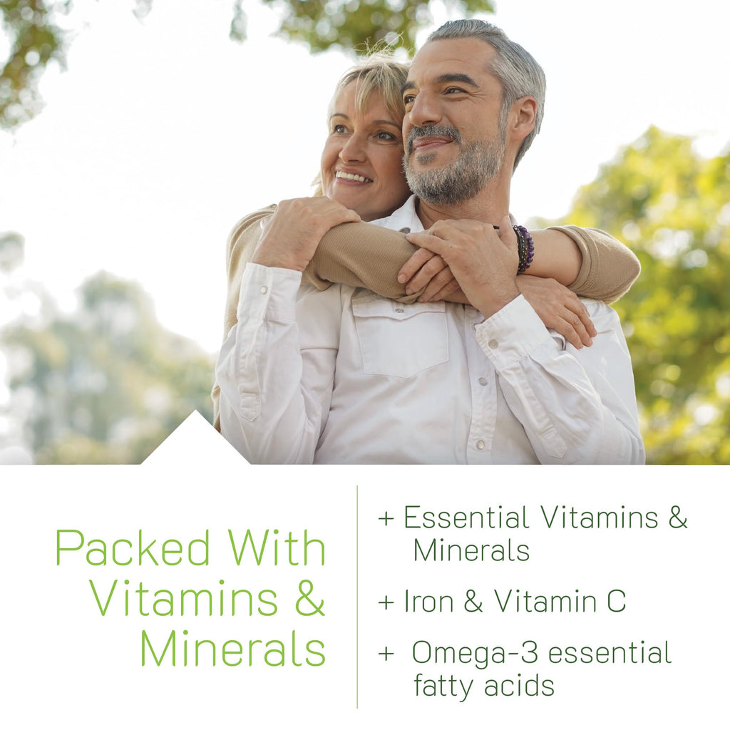 Irwin Naturals Only One Liquid-Gel Multi with Iron - 60 Liquid Softgels - Daily Essential Vitamins, Minerals, Antioxidants, Omega-3s & Green Super Foods - TrustMedUSA
