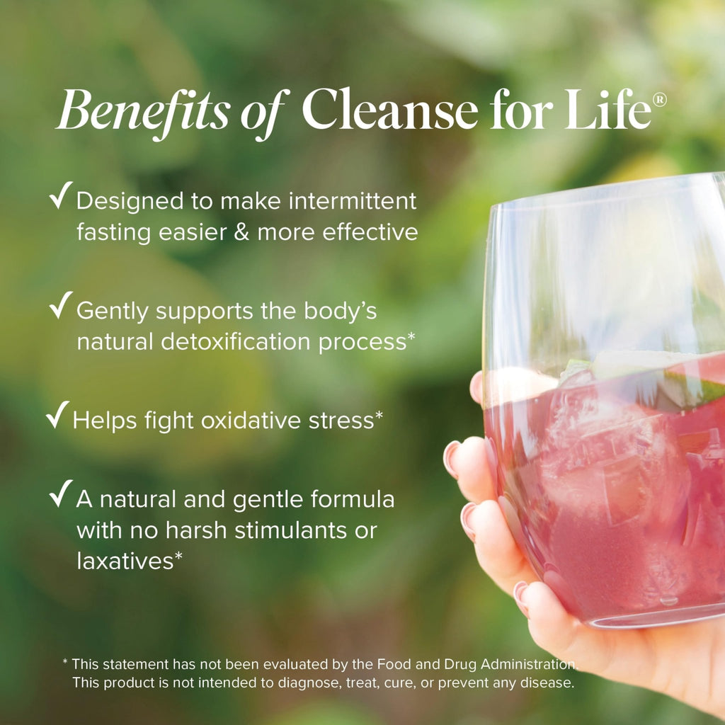 Isagenix Cleanse for Life - Powder Supplement for Cleanse Drink with No Laxatives or Diuretics - Support Metabolism with Vitamin B12 & Niacin - Natural Rich Berry -3.4 Oz (16 Servings) - TrustMedUSA