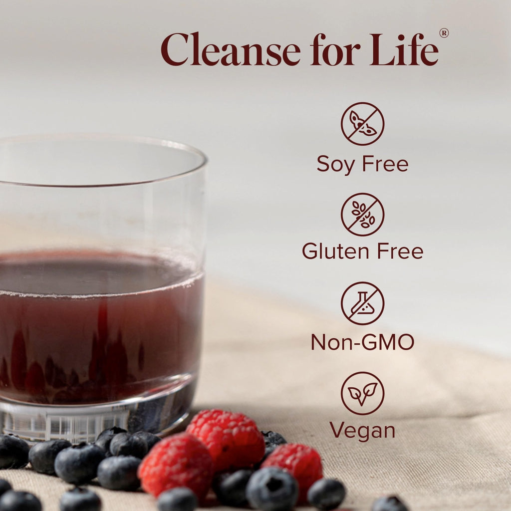 Isagenix Cleanse for Life - Powder Supplement for Cleanse Drink with No Laxatives or Diuretics - Support Metabolism with Vitamin B12 & Niacin - Natural Rich Berry -3.4 Oz (16 Servings) - TrustMedUSA