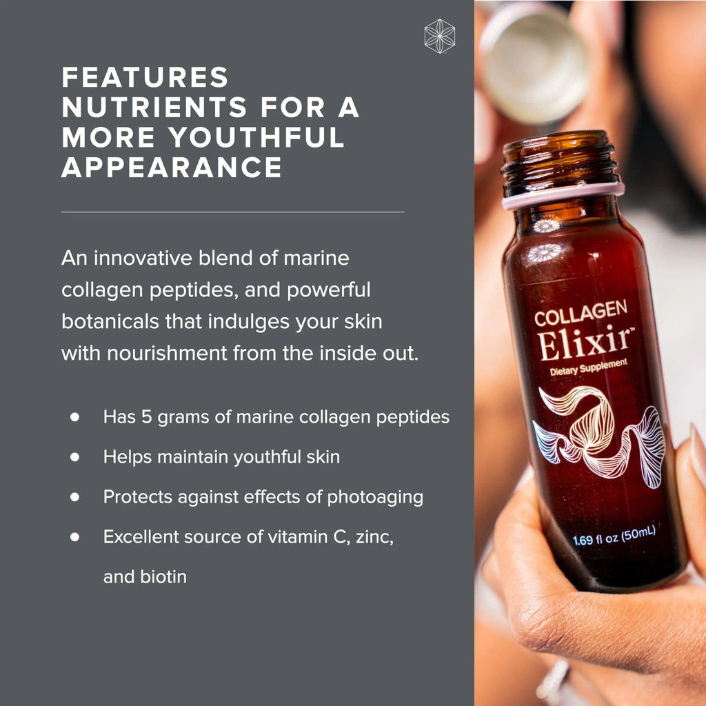 Isagenix Collagen Elixir - Collagen Drink with Marine Collagen Peptides - Liquid Collagen - TrustMedUSA