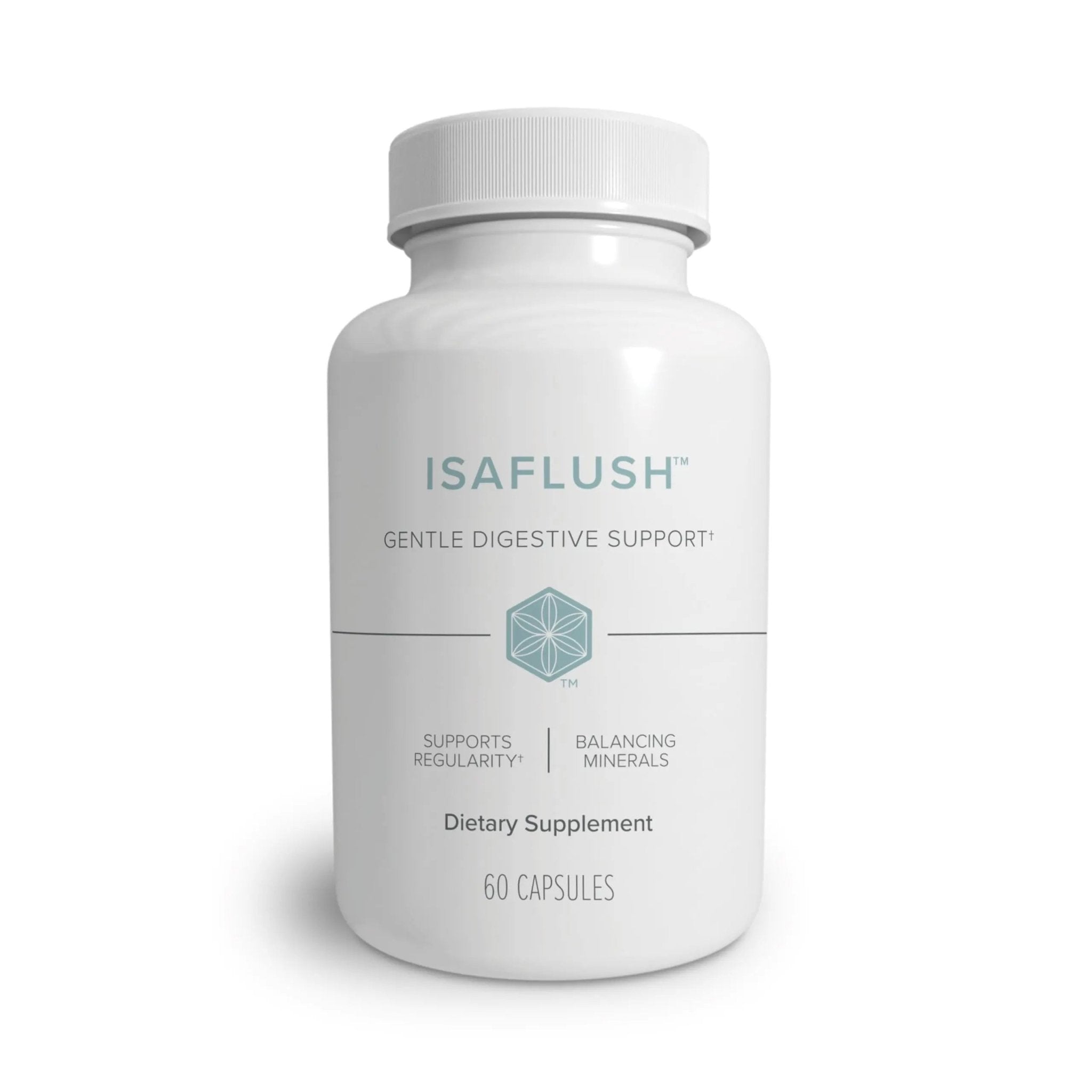 Isagenix IsaFlush - Gentle Digestive Support with Balanced Minerals Encouraging Regularity - No Harsh Laxatives - 60 Capsules - TrustMedUSA