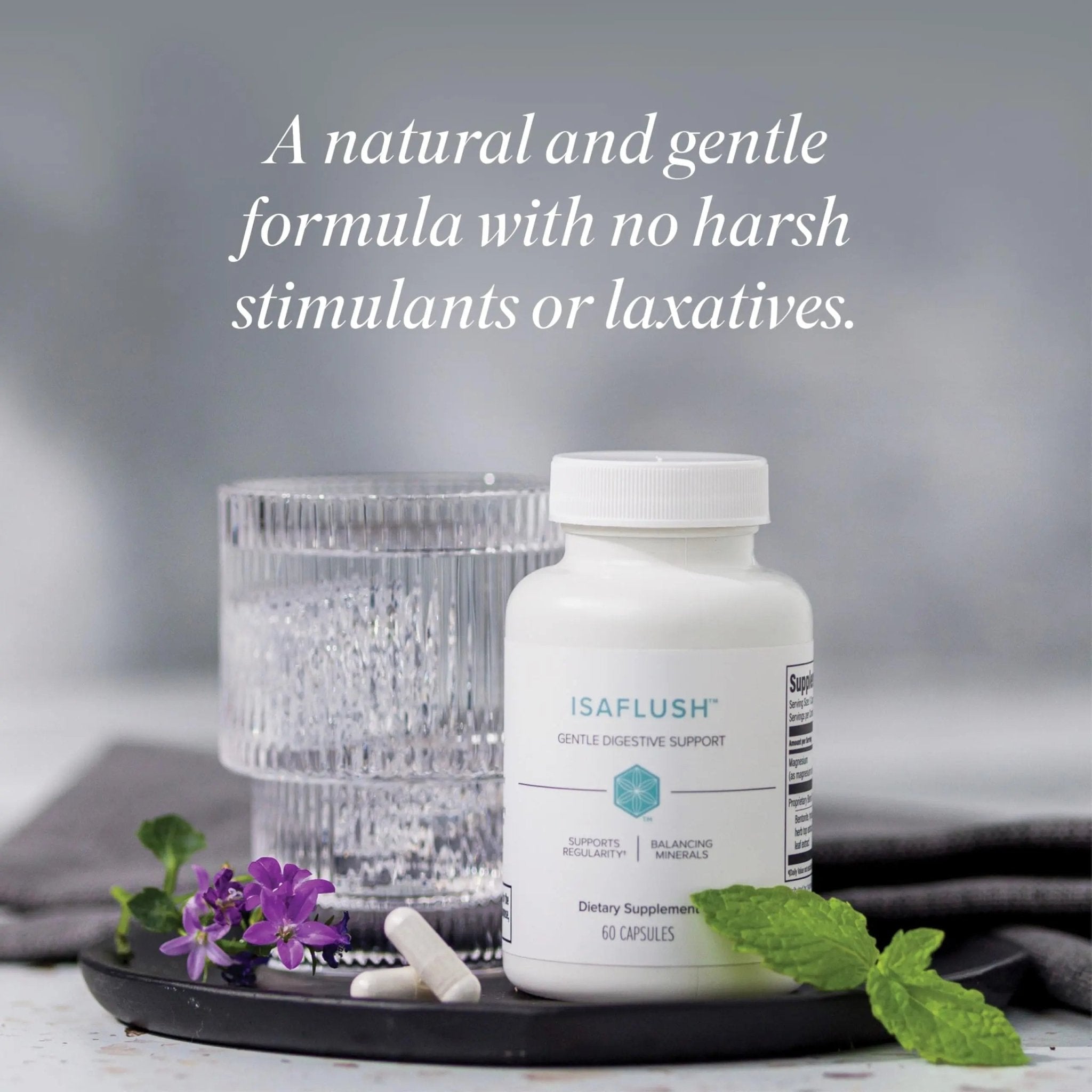 Isagenix IsaFlush - Gentle Digestive Support with Balanced Minerals Encouraging Regularity - No Harsh Laxatives - 60 Capsules - TrustMedUSA