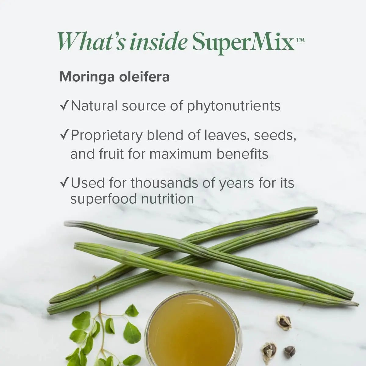 Isagenix SuperMix - Premium Moringa Superfood Powder with Phytonutrients - TrustMedUSA