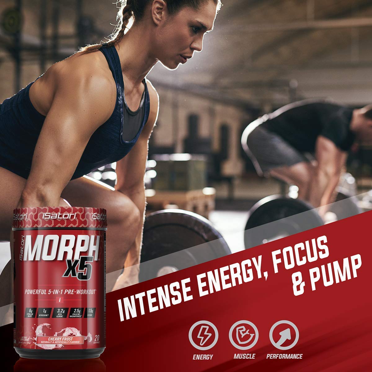 iSatori Morph Xtreme Intense Pre Workout - Bombsicle (20 Servings) Classic Blender Bottle - TrustMedUSA