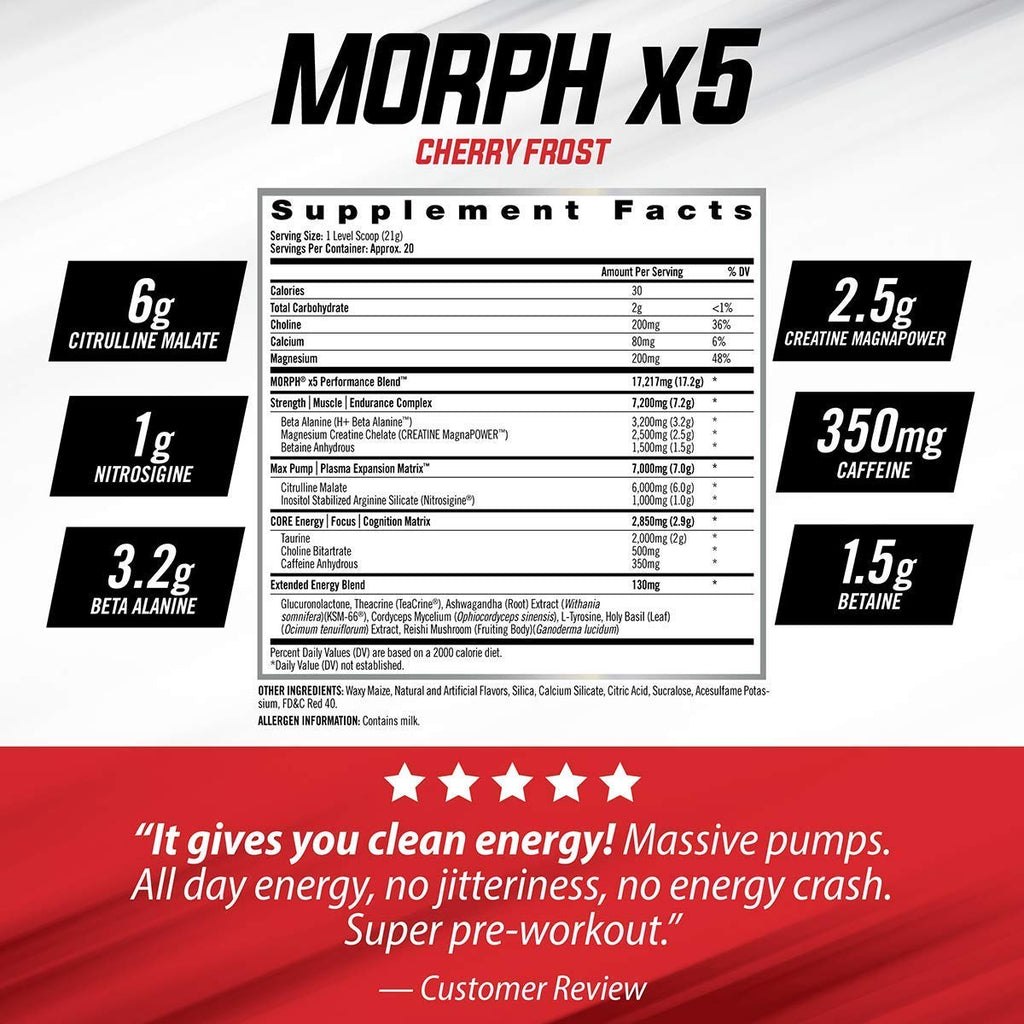 iSatori Morph Xtreme Intense Pre Workout - Bombsicle (20 Servings) Classic Blender Bottle - TrustMedUSA