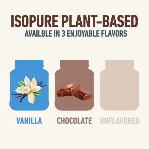 Isopure Chocolate Vegan Protein Powder, with Monk Fruit Sweetener & Amino Acids - TrustMedUSA