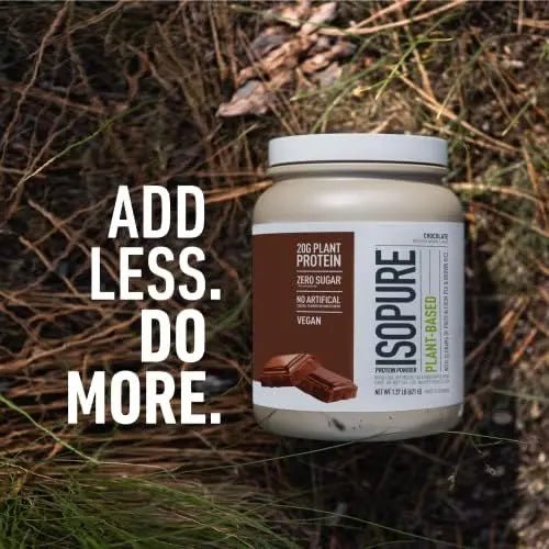 Isopure Chocolate Vegan Protein Powder, with Monk Fruit Sweetener & Amino Acids - TrustMedUSA
