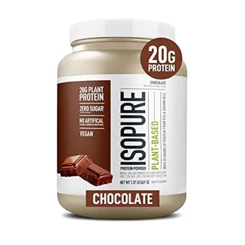Isopure Chocolate Vegan Protein Powder, with Monk Fruit Sweetener & Amino Acids - TrustMedUSA