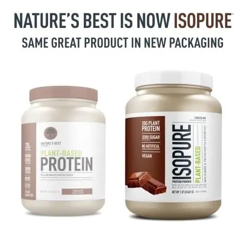 Isopure Chocolate Vegan Protein Powder, with Monk Fruit Sweetener & Amino Acids - TrustMedUSA