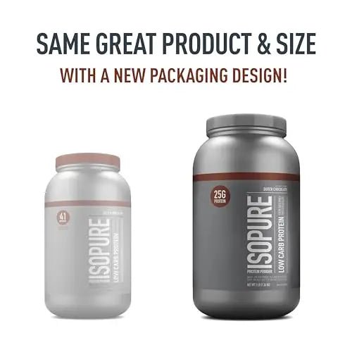 Isopure Dutch Chocolate Whey Isolate Protein Powder with Vitamin C & Zinc for Immune - TrustMedUSA